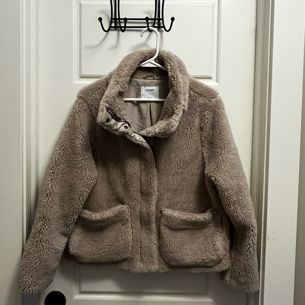 Old Navy Tan Sherpa Jacket